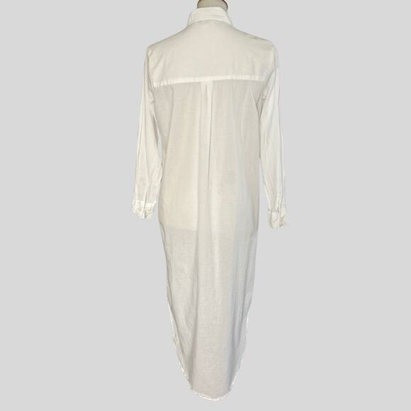 Blue Island White Eyelet Button Shirt Dress – Size S - Picture 4 of 6